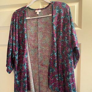 LulaRoe Lindsay Kimono, Size S